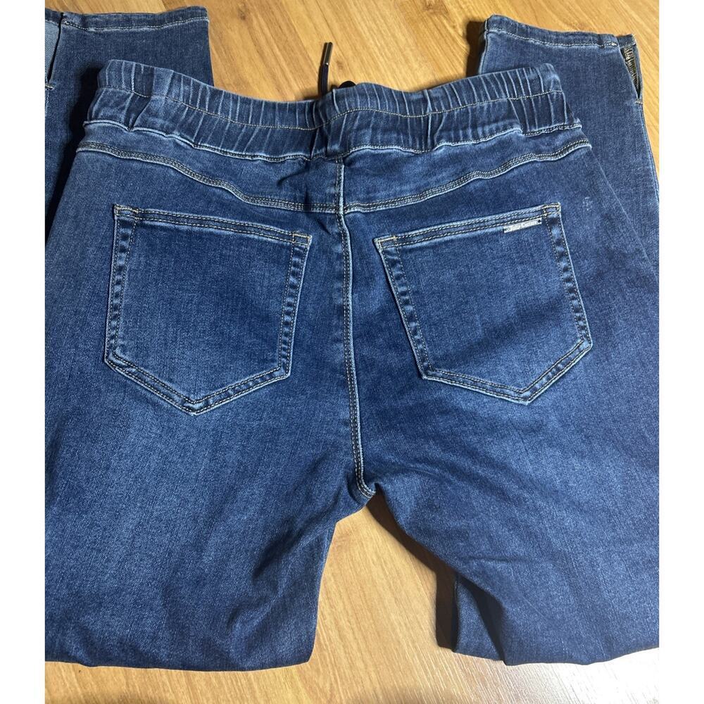 Juicy Couture Laguna denim cargo jogger pants Distressed Utility Y2K Style Sz 29 - Picture 9 of 14